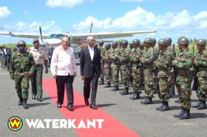 President David Granger and President Desi Bouterse during Friday’s visit