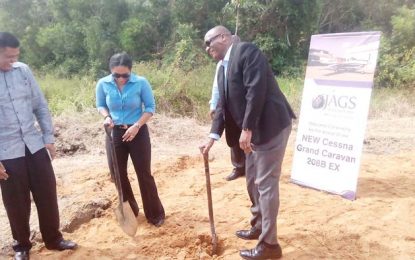 Sod turned for Jags Aviation’s US$3.5M Ogle airport hangar
