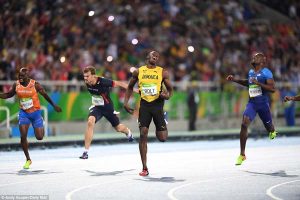 Bolt won the event in 19.78 seconds, a season best, ahead of Andre de Grasse and France’s Christophe Lemaitre.