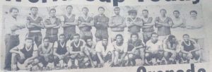 The Guyana World Cup team in 1980 pose for a photo.