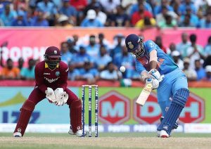 KL Rahul lofts the ball over long-off, India v West Indies, 1st T20I, Florida, August 27, 2016 ©BCCI