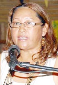 Former Minister of Amerindian Affairs, Pauline Sukhai