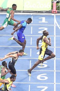 The Jamaican sprint superstar beat out American Justin Gatlin for the gold. (AFP/Getty Images)