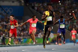 The Jamaican won the 100m and 200m events at Rio prior to victory in the relay event with his Jamaica team-mates. (Getty Images)