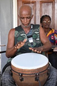 Buxtonian Neptune on the drums 