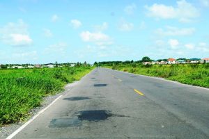 A section of the road that was experiencing spot failures has been fixed by one of the contractors, Gaico Construction.