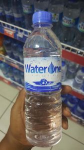 Bottled water from Trinidad and Tobago 