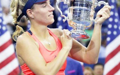 Kerber begins reign as number one with U.S. Open win