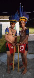 A pair of Arecuna boys in their traditional wear.