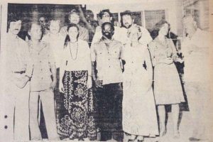 Members of the Montreal YMCA team during a reception hosted by the then Canadian High Commissioner to Guyana Ailan Roger.