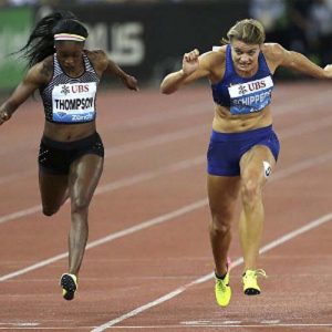 Elaine Thompson and Dafne Schippers © Action Images