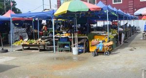 Temporary vending area.