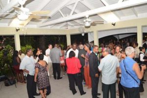 Visiting delegation from the Caribbean Leadership Programme (CLP) and local and regional participants at the reception.