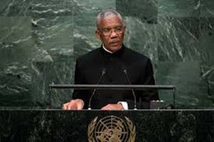 President David Granger at the UN General Assembly last year.