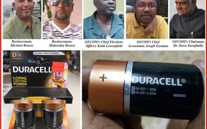 GECOM spends $23M on Duracell batteries….Paid $1,185 apiece for a $300 battery