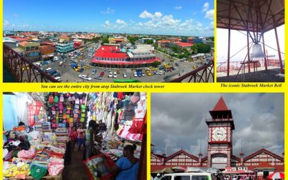 View from atop Stabroek Market is simply amazing …Calls made for resuscitation of iconic Stabroek Market clock, bell