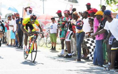 Digicel Breast Cancer Awareness Cycle Road Race…John trumps Leal in brilliant sprint finish as duo sets record