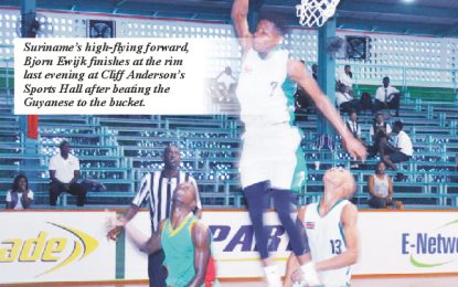 Suriname tighten IGG  basketball stranglehold