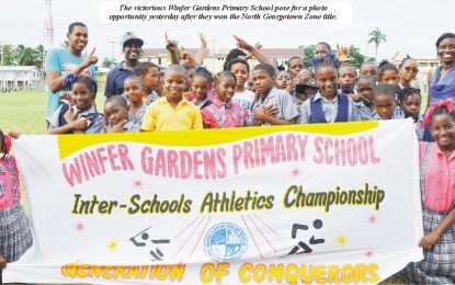 Winfer Gardens retain North  Georgetown Zone Primary School title