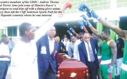 Solemn atmosphere as boxing technician, Maurice ‘Bizzy’ Boyce interred