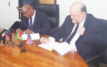 Guyana, USA  sign tax  evasion agreement