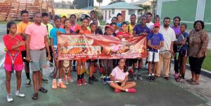 Some of the young participants and officials during the tournament launch recently.