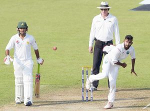 Devendra Bishoo picked up four wickets after tea, Pakistan v West Indies, 3rd Test, Sharjah, 1st day, ©AFP