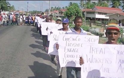 Sugar workers strike over GuySuCo’s inability to pay increase