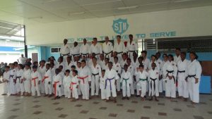 Karatekas who underwent Grading Examinations at the Guyana Karate College