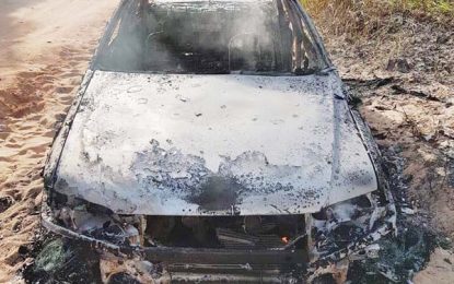 Burnt car driver dodged bullets