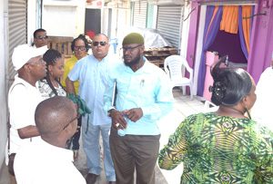 The team in discussion over possible upgrades to Stabroek View