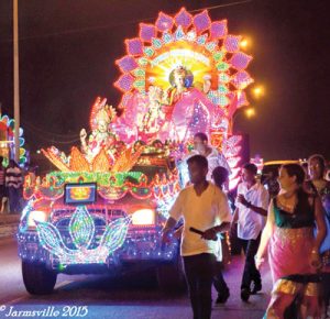 A float during the 2015 Diwali motorcade