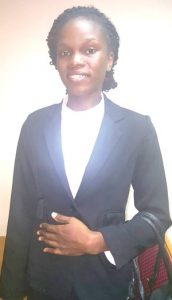 Guyana’s best graduating student from the Hugh Wooding Law School, Latoya Roberts