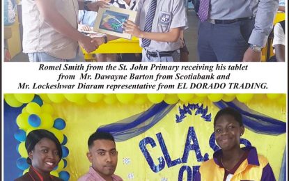 Scotia Bank collaborates to reward Bartica’s top CSEC, NGSA students