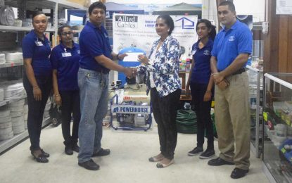 Toolsie Persaud Ltd. donates to Guyana Book Foundation