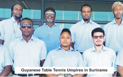 GTTA Umpires officiate in Dutch Colony tournament in Suriname
