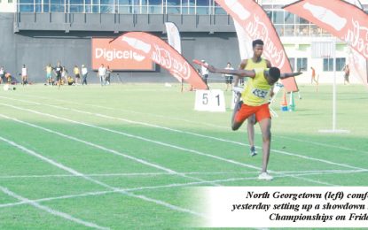 Bright shines, guide Linden to early athletics lead