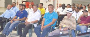 Aviation sector operators and pilots at the consultation on Performance Based Navigation (PBN) and Automatic Dependent Surveillance-Broadcast (ADS-B) Implementation, at the Eugene F. Correia International Airport. 