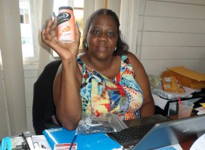 Always armed with her Dex 4 (fast acting glucose tablets)