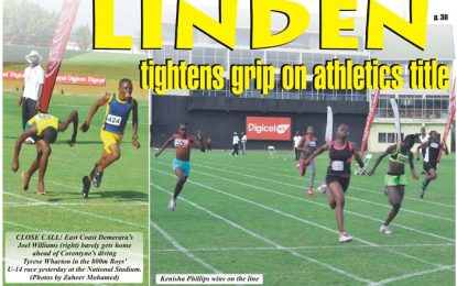 Linden tightens grip on athletics title