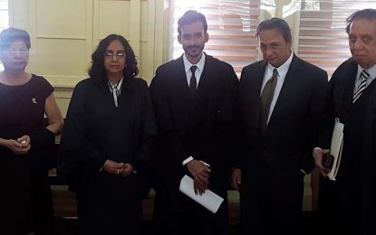 Joshua Abdool admitted to the bar