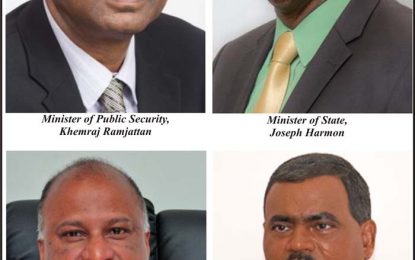 Top Cop-Ramnarine conflict…Cabinet believes matter should have been dealt with internally – Harmon