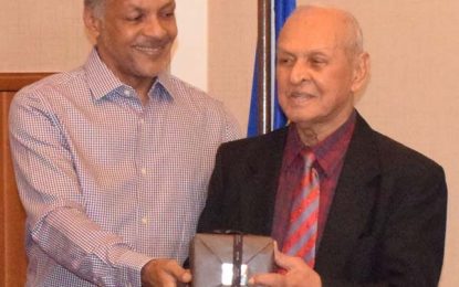 Another accolade for Dr. Yesu Persaud