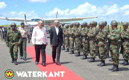 Suriname’s leader in Guyana today for working visit