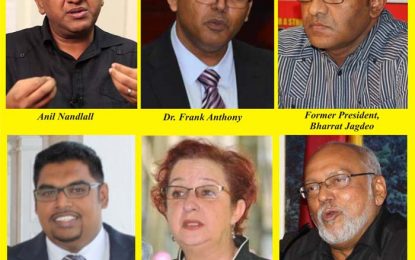 Jagdeo, Anthony, Nandlall, Ali front-runners in key PPP congress