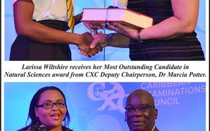 Guyana shines at CXC awards