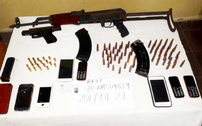 AK-47 rifle, pistol, 78 rounds of  ammo found during C’ville raid