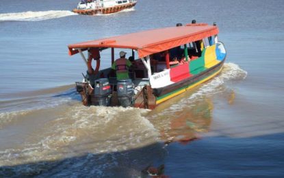 School children forced to use buses to cross Berbice River