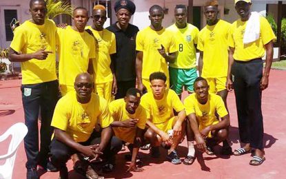 Team Guyana ready for the Barbados International Beach Soccer Showcase
