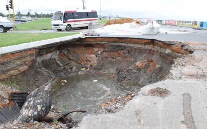 Contract awarded to repair Kitty Seawall sinkhole